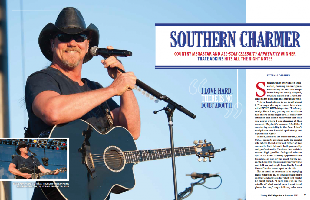 Country singing sensation Trace Adkins